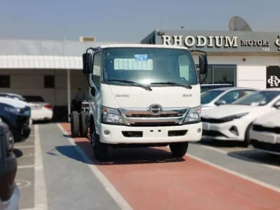 2025 Hino 300 Diesel Manual 4x2 Chassis 4.0L 6 Cylinders Diesel Engine White Grey Truck