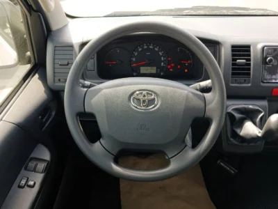 2025 Toyota Hiace Highroof 2.5 Litres 4 Cylinders Diesel Engine MT 16-Seat White Black Van