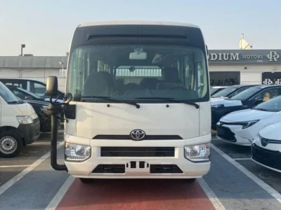 2026 Toyota Coaster 4.2 Litres 6 Cylinders Diesel Engine 30-Seater White Beige Bus Manual
