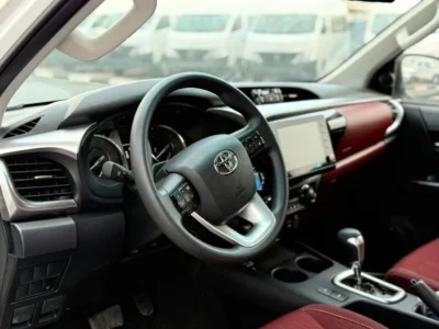 2026 Toyota Hilux GLX-S 2.7 Litres 4 Cylinders Petrol Engine White Maroon Pickup Truck GCC Specs