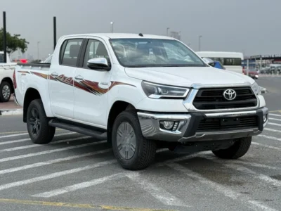 2026 Toyota Hilux GLX-S 2.7 Litres 4 Cylinders Petrol Engine White Maroon Pickup Truck GCC Specs