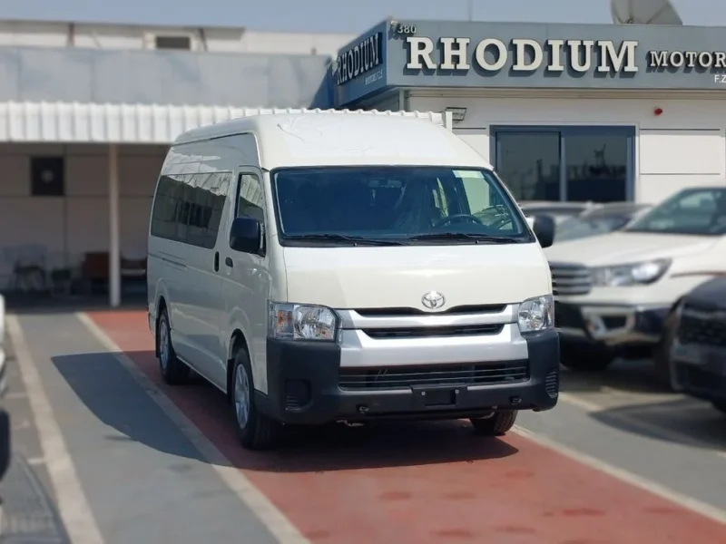 2025 Toyota Hiace Highroof 2.5 Litres 4 Cylinders Diesel Engine MT 16-Seat White Black Van