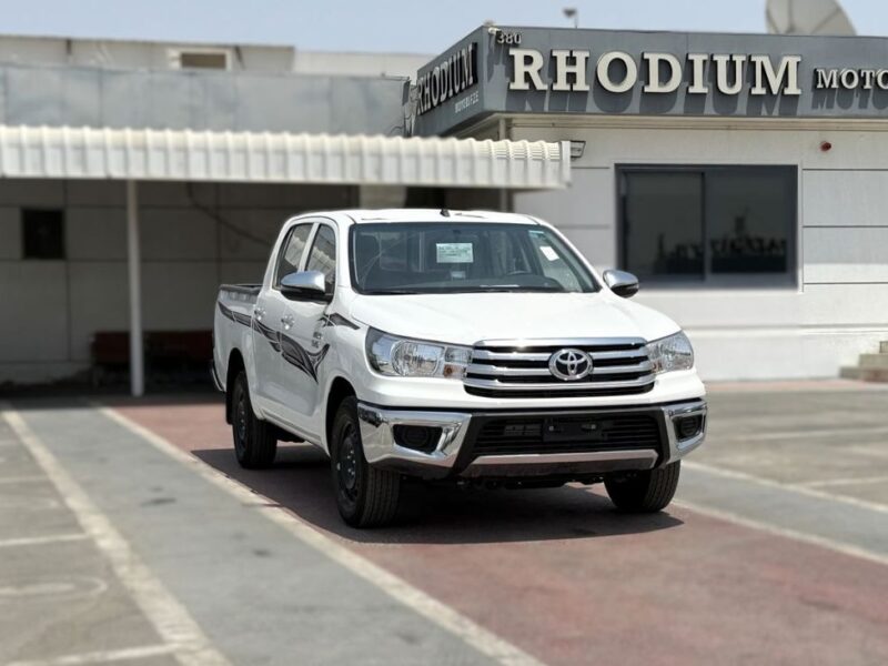 2025 Toyota Hilux 2.4 Litres 4 Cylinders Diesel Engine MT DC 2WD White Red Pickup Truck