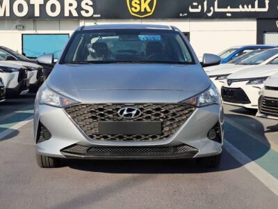 2023 Hyundai Accent 1.4 Litres 4 Cylinders Petrol Engine Silver Beige Sedan GCC Specs