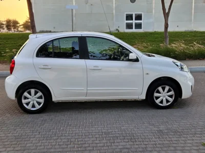 2020 Nissan Micra S 4 Cylinders Petrol Engine White Black Hatchback GCC Specs Automatic