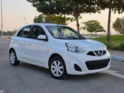 2020 Nissan Micra S 4 Cylinders Petrol Engine White Black Hatchback GCC Specs Automatic