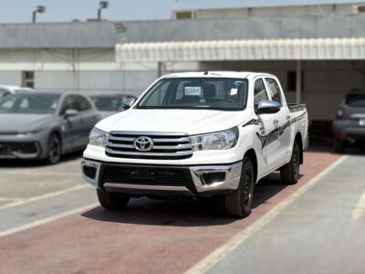 2025 Toyota Hilux 2.4 Litres 4 Cylinders Diesel Engine MT DC 2WD White Red Pickup Truck