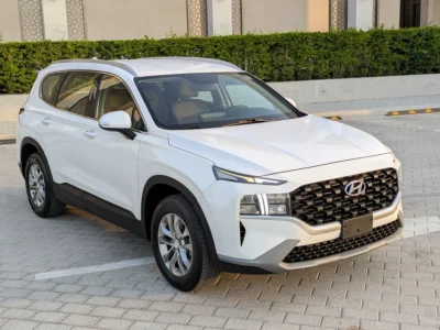 2023 Hyundai Santa Fe Limited 4 Cylinders Petrol Engine White Grey SUV GCC Specs Automatic
