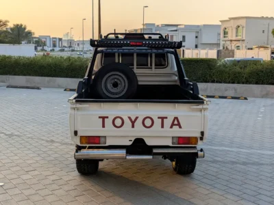 2000 Toyota Land Cruiser 70 Series LC 79 LX 4.2 6 Cylinders Diesel Engine White Grey Pickup