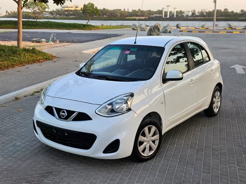 2020 Nissan Micra S 4 Cylinders Petrol Engine White Black Hatchback GCC Specs Automatic