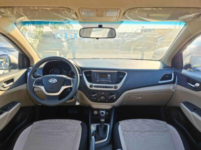 2023 Hyundai Accent 1.4 Litres 4 Cylinders Petrol Engine Silver Beige Sedan GCC Specs