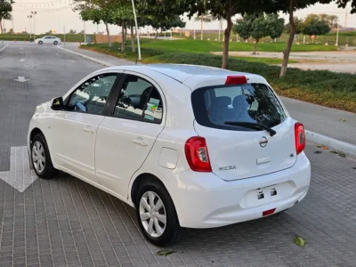 2020 Nissan Micra S 4 Cylinders Petrol Engine White Black Hatchback GCC Specs Automatic