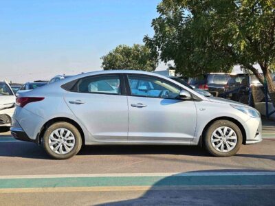 2023 Hyundai Accent 1.4 Litres 4 Cylinders Petrol Engine Silver Beige Sedan GCC Specs