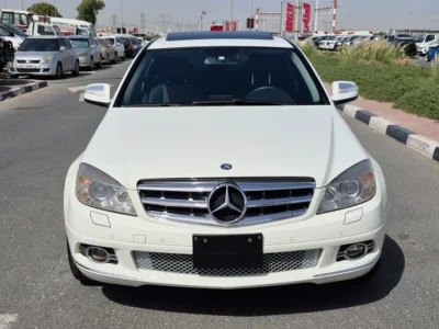 2008 Mercedes-Benz C-Class C250 Luxury 4 Cylinders Petrol Engine White Black Sedan