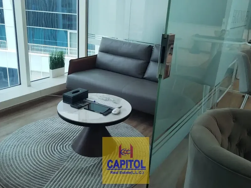Elegant Furnished Office with Stunning Burj Khalifa Views
