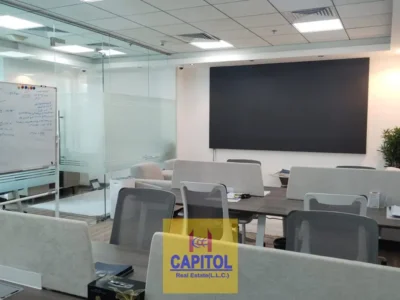 Elegant Furnished Office with Stunning Burj Khalifa Views