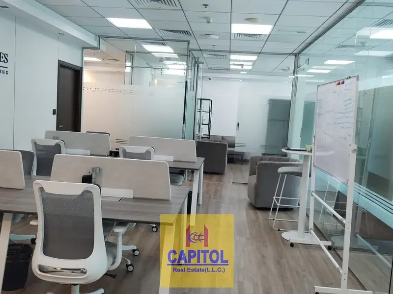 Elegant Furnished Office with Stunning Burj Khalifa Views