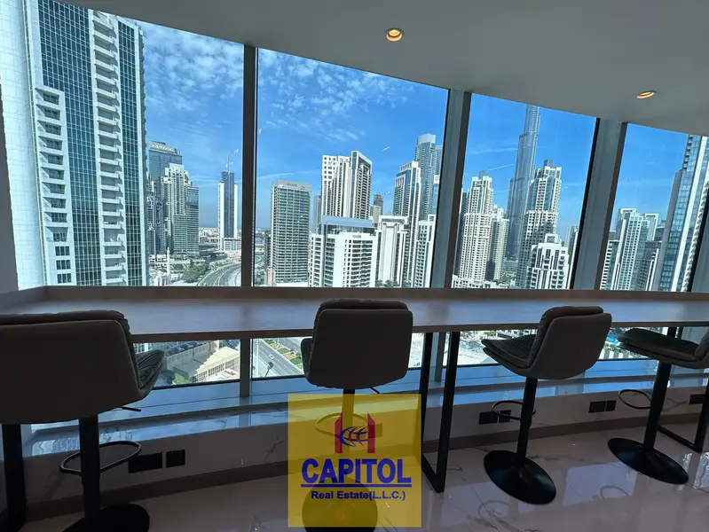 FURNISHED OFFICE IN PRIME TOWER - BURJ KHALIFA VIEW