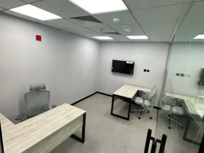 FURNISHED OFFICE IN PRIME TOWER - BURJ KHALIFA VIEW