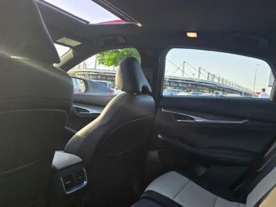 2023 Infiniti QX55 Essential 2.0L Turbocharged 4 Cylinders Petrol Engine Red Beige SUV GCC