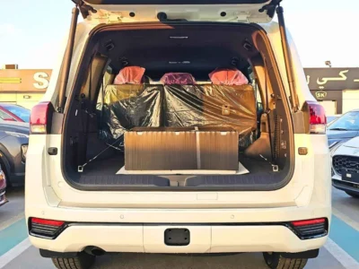 2024 Toyota Land Cruiser GXR 3.3L DIESEL TWIN TURBO Engine White Black SUV