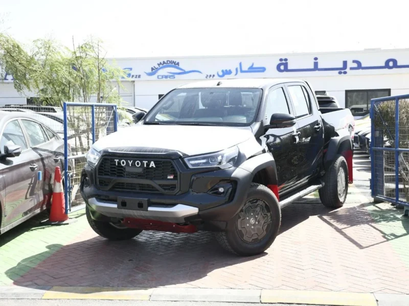 2025 Toyota Hilux GR Sport 4.0 Litres V6 Petrol Engine Black Pickup Truck GCC Specs