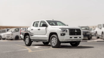 2026 Mitsubishi L200 GLX 2.4 Litres 4-Cylinder Petrol Engine White Black Pickup Truck
