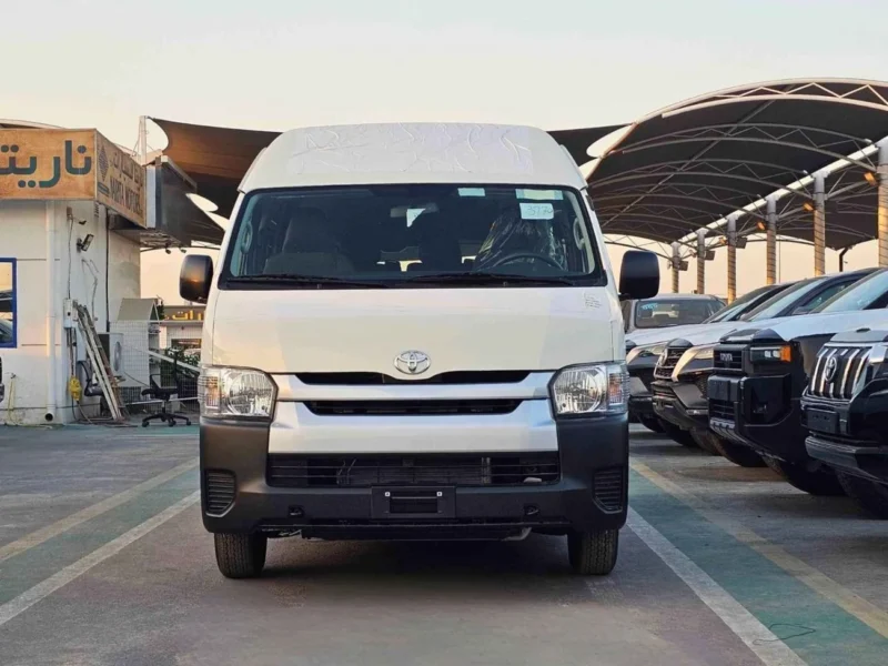 2025 Toyota Hiace HIGHROOF DX OLD SHAPE 2.5L V4 DIESEL M/T White Grey Van GCC
