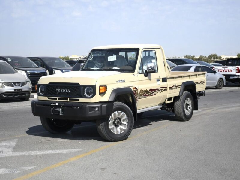 2025 Toyota Land Cruiser Pick Up 79 series 4.0L 6 Cylinders Engine Beige Tan Pickup Truck