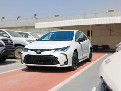 2023 Toyota Corolla GR 1.6 Litres 4 Cylinders Petrol Engine White Black Sedan