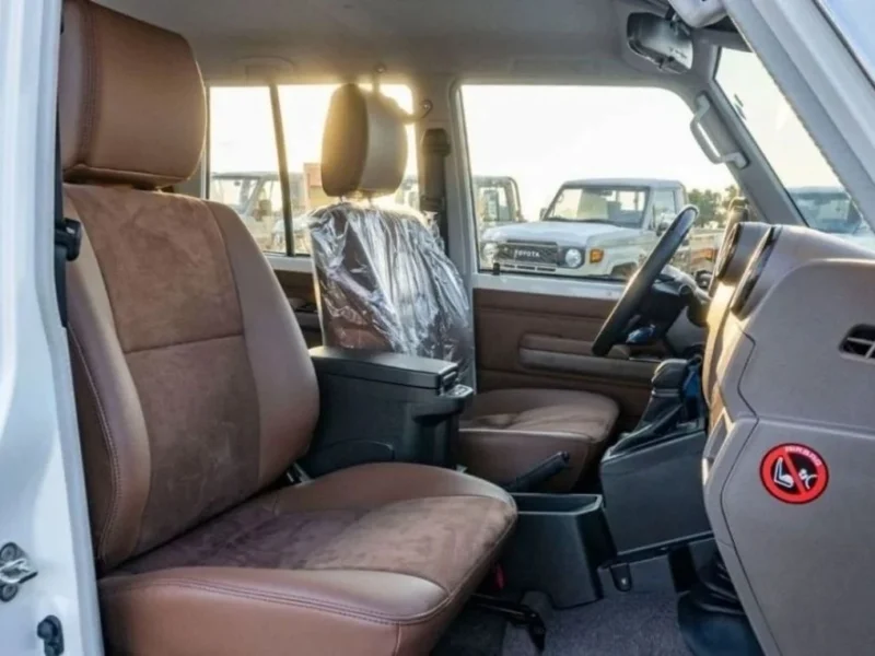 2024 Toyota Land Cruiser Hard Top LC76 2.8 Litres 4 Cylinders Diesel White Tan SUV