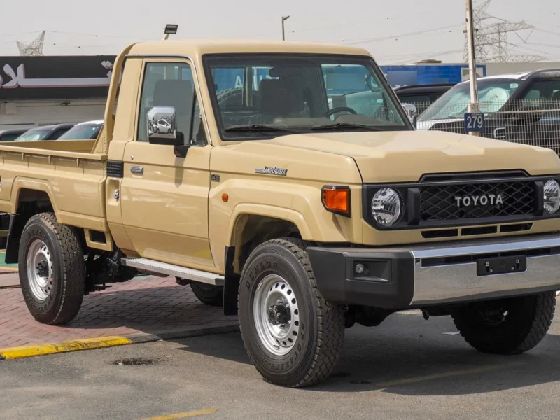 2025 Toyota Land Cruiser Pick Up 4.0L V6 SINGLE CABIN Beige Pickup Truck
