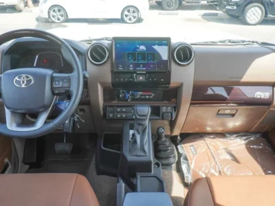 2025 Toyota Land Cruiser 70 2.8 Litres 4 Cylinders Diesel Engine White Tan SUV GCC