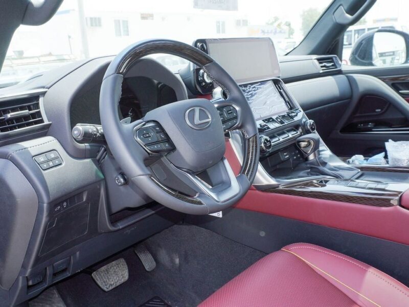 2025 Lexus LX600 3.5 Litres V6 Petrol Engine Black Burgundy SUV Automatic GCC Specs