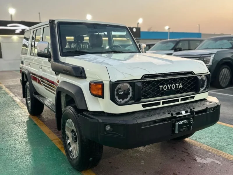 2025 Toyota Land Cruiser 70 LX 2.8 Litres 4 Cylinders Diesel Engine White Brown SUV GCC