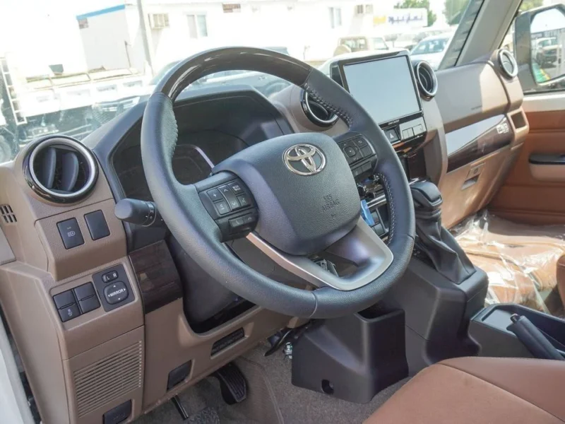 2025 Toyota Land Cruiser 70 2.8 Litres 4 Cylinders Diesel Engine White Tan SUV GCC