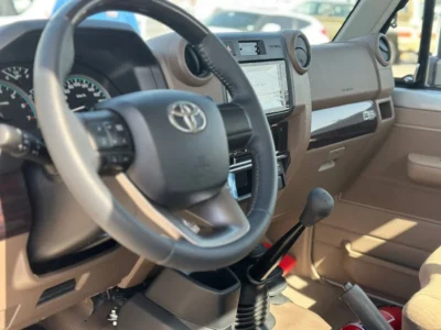2025 Toyota Land Cruiser Pick Up STD 4.0L V6 SINGLE CAB Utility White Beige Pickup Truck