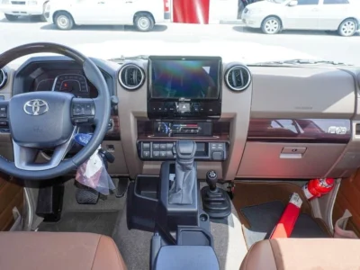 2025 Toyota Land Cruiser 70 LX 4.0 Litres 6 Cylinders Diesel Engine White Tan SUV GCC