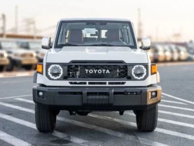 2024 Toyota Land Cruiser Hard Top LC76 2.8 Litres 4 Cylinders Diesel White Tan SUV