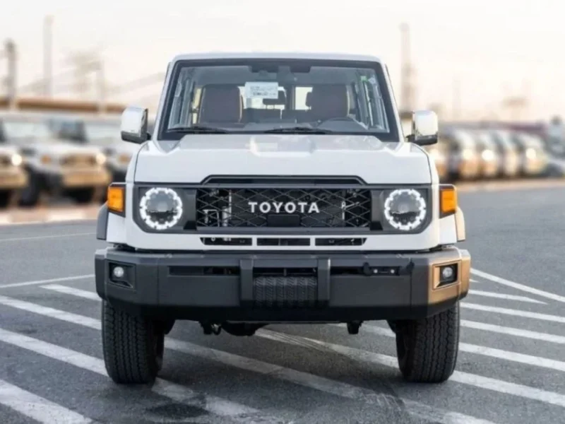 2024 Toyota Land Cruiser Hard Top LC76 2.8 Litres 4 Cylinders Diesel White Tan SUV