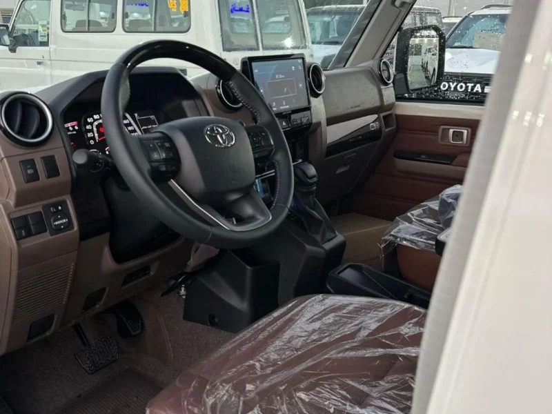 2025 Toyota Land Cruiser 70 LX 2.8 Litres 4 Cylinders Diesel Engine White Brown SUV GCC