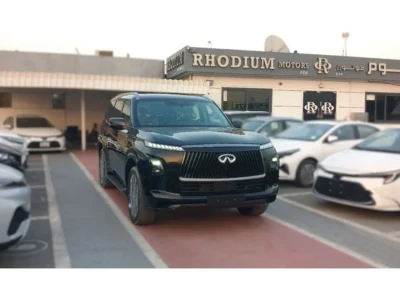 2025 Infiniti QX80 AUTOGRAPH 3.5 Litres 6 Cylinders Petrol Engine Black Red SUV Automatic