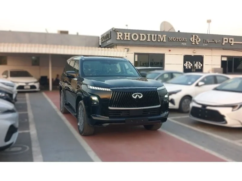 2025 Infiniti QX80 AUTOGRAPH 3.5 Litres 6 Cylinders Petrol Engine Black Red SUV Automatic