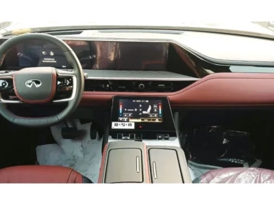 2025 Infiniti QX80 AUTOGRAPH 3.5 Litres 6 Cylinders Petrol Engine Black Red SUV Automatic