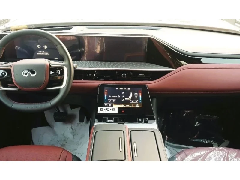 2025 Infiniti QX80 AUTOGRAPH 3.5 Litres 6 Cylinders Petrol Engine Black Red SUV Automatic