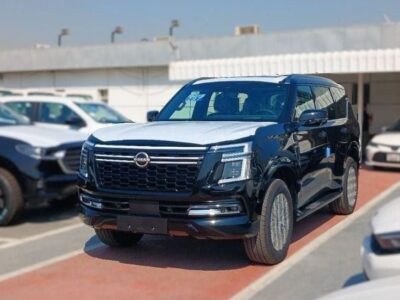 2025 Nissan Patrol SE Platinum City 3.8 Litres 6 Cylinders Petrol Engine Black Red SUV GCC
