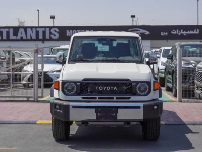 2025 Toyota Land Cruiser 70 LX 4.0 Litres 6 Cylinders Diesel Engine White Tan SUV GCC