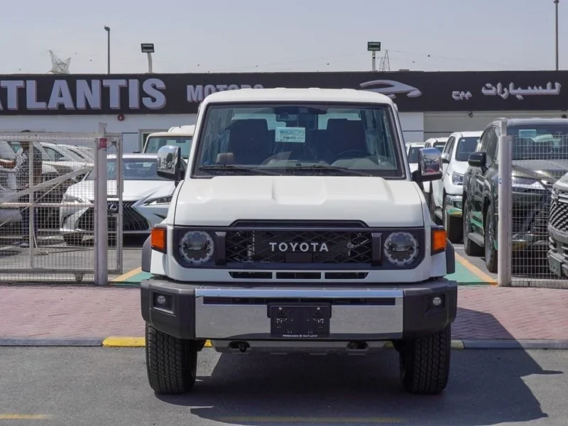 2025 Toyota Land Cruiser 70 LX 4.0 Litres 6 Cylinders Diesel Engine White Tan SUV GCC