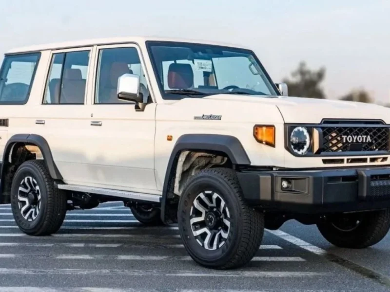 2024 Toyota Land Cruiser Hard Top LC76 2.8 Litres 4 Cylinders Diesel White Tan SUV