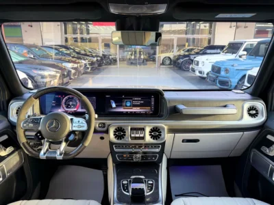 2023 Mercedes-Benz G-Class G 63 AMG 4.0 Litres V8 Petrol Engine Grey White SUV GCC Specs